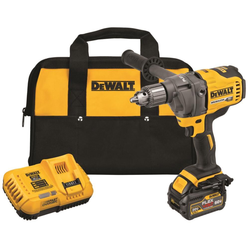 DeWalt DCD130T1 60V MIXER/DRILL W/ E-CLUTCH SYSTEM KIT