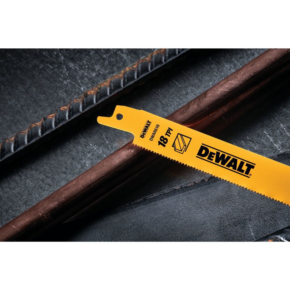 DeWalt DW4811B25 6IN 18TPI STGT BK BLD-25