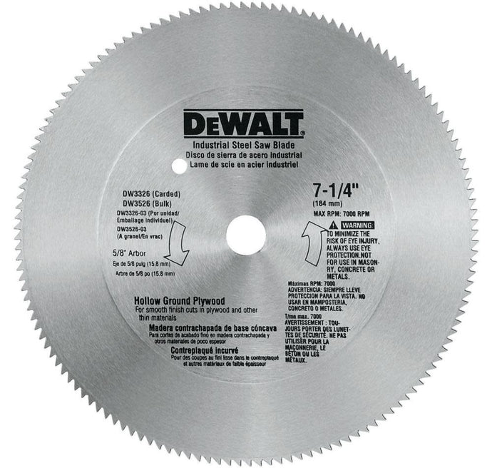 DeWalt DW3325 7-1/4 STEEL COMBO SAW BLD