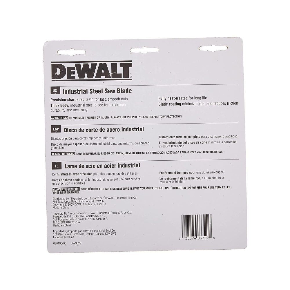 DeWalt DW3329 7-1/4 NON-FERROUS SAW BLD