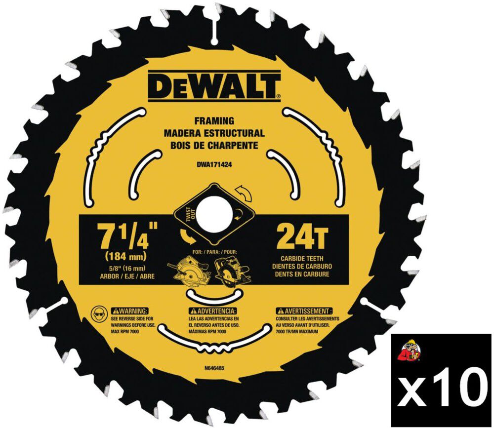 DeWalt DWA171424 7 1/4IN 24T BLISTER