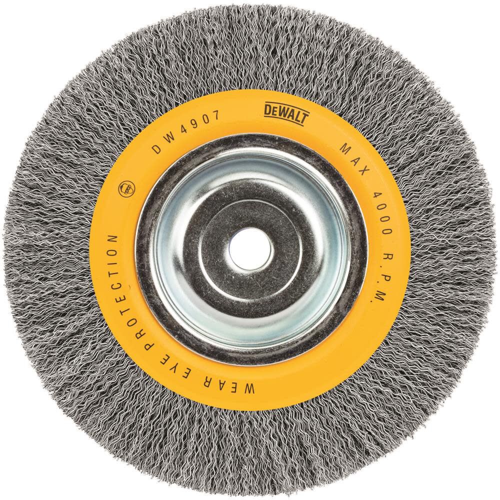 DeWalt DW4907 8INCRMP BCH WIRE WHL 5/8ARBORWD FACE.014