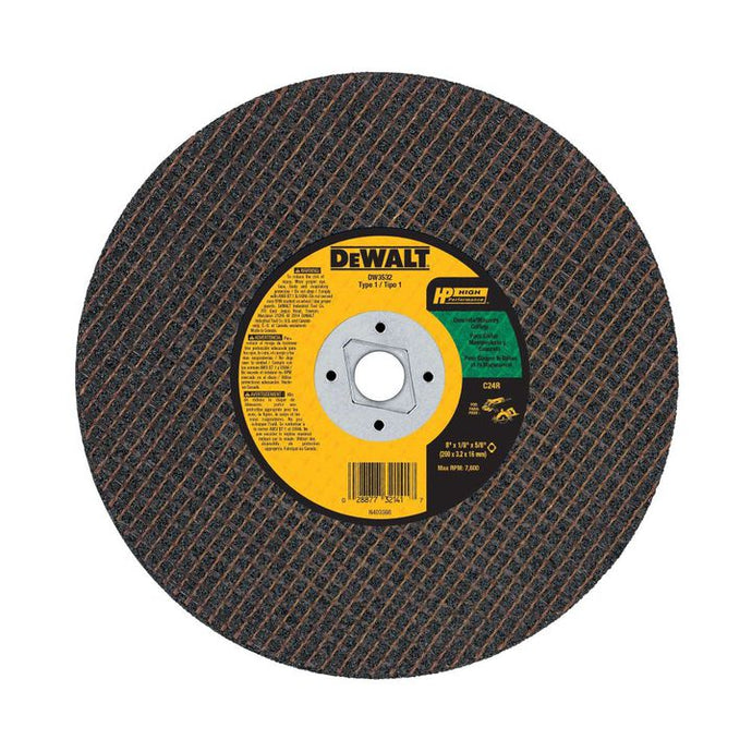DeWalt DW3532 8X1/8 CONC/MSRY ABRASIVE SAW BLD(BLK)