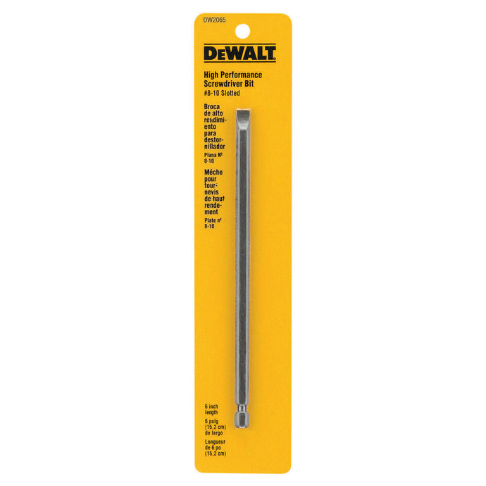 DeWalt DW2065 #8-10 6IN SLTTD POWER BIT