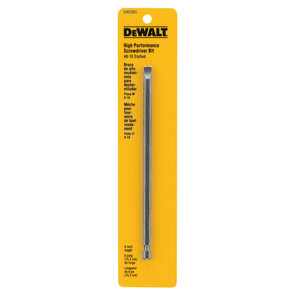 DeWalt DW2065 #8-10 6IN SLTTD POWER BIT