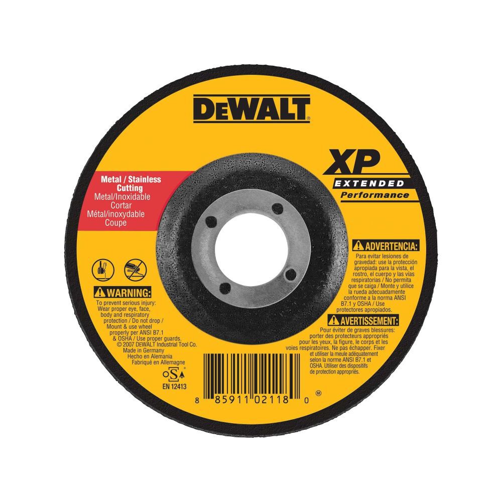 DeWalt DW8833 9IN X 1/4IN X 5/8IN-11 ZIRCONIA ABRA