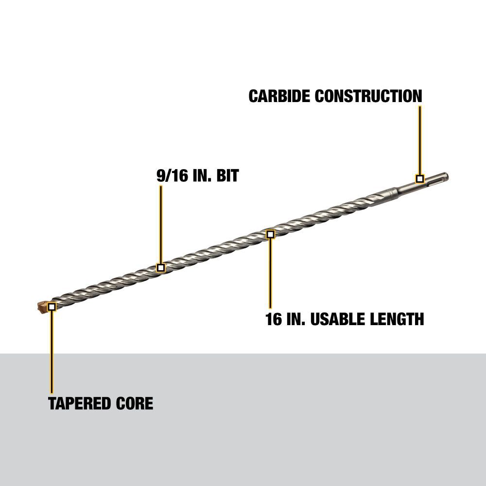 DeWalt DW5444 9/16 x 16 x 18 SDS+ 2C