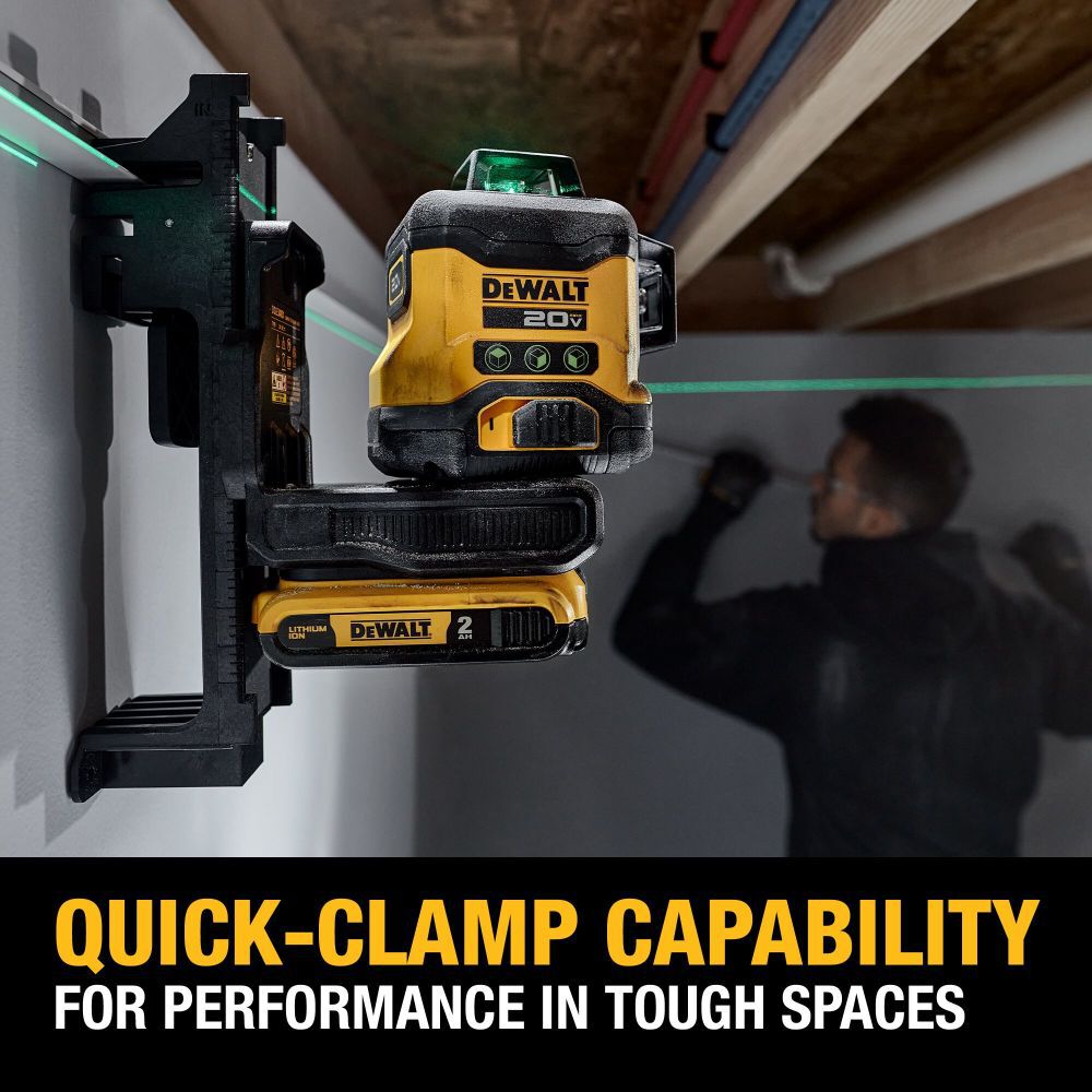 DeWalt DCLE34031D1 DEWALT 20V 3X360 GREEN LASER KIT