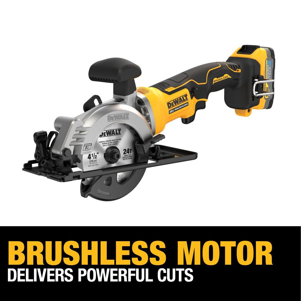 DeWalt DCS571E1 20V MAX 4 1/2 INCH CIRC SAW KIT