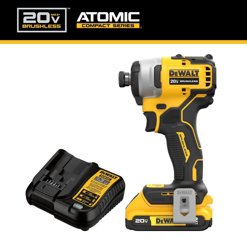 DeWalt DCF809D1 DEWALT 20V MAX ATOMIC IMPACT DRIVE 2AH