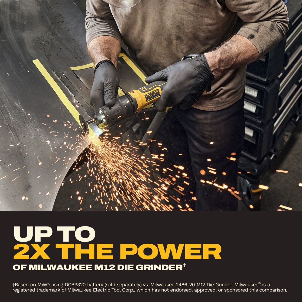 DeWalt DCG420E2 ATOMIC 20V MAX Die Grinder - Kit