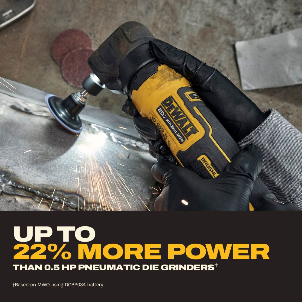 DeWalt DCG422E2 ATOMIC?20V MAX* Right Angle Die Grinder Kit