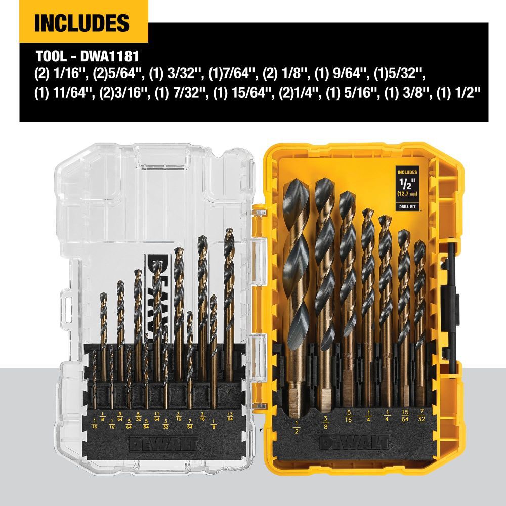 DeWalt DWA1181 21PC Black&Gold set STC