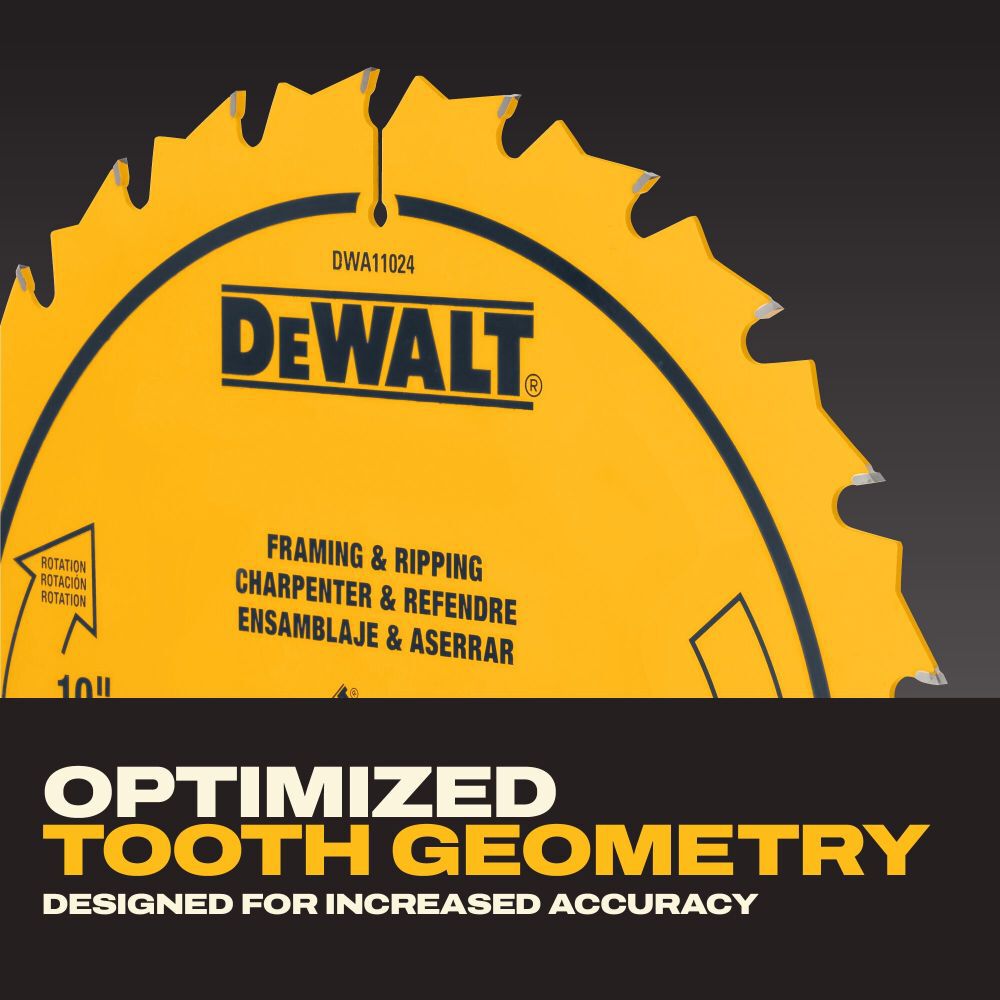 DeWalt DWA11024 DEWALT 10 IN 24T SAW BLADE