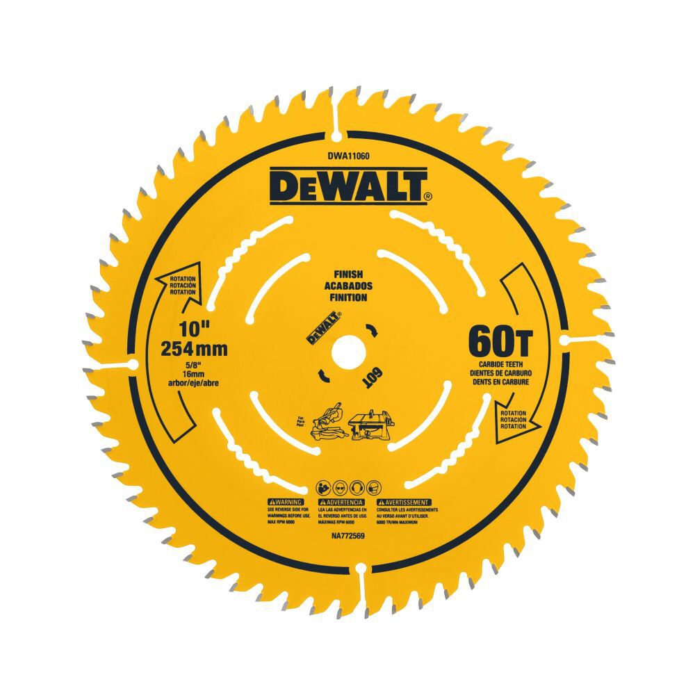 DeWalt DWA11060 DEWALT10 IN 60T SAW BLADE