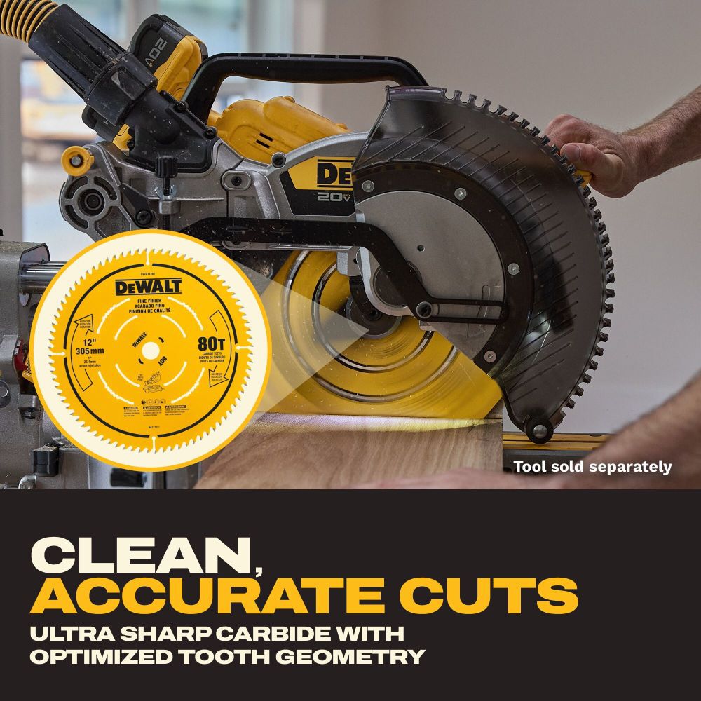 DeWalt DWA11280 DEWALT 12 IN 80T SAW BLADE