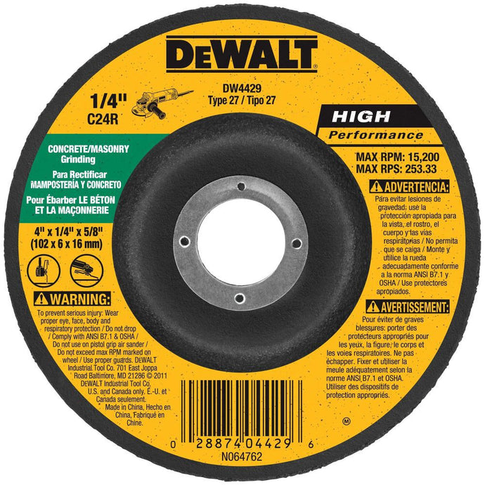 DeWalt DW4429 4 x 1/4 x 5/8 MASONRY
