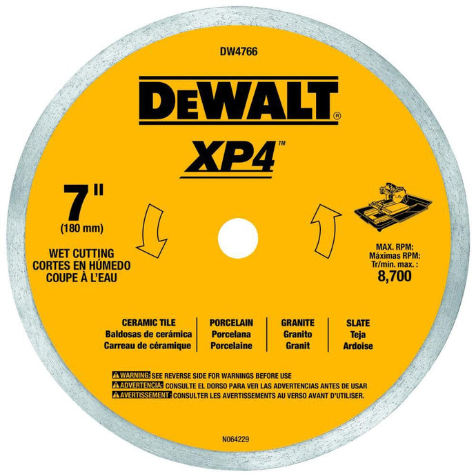 DeWalt DW4766 7IN PORCELAIN TILE BLADE