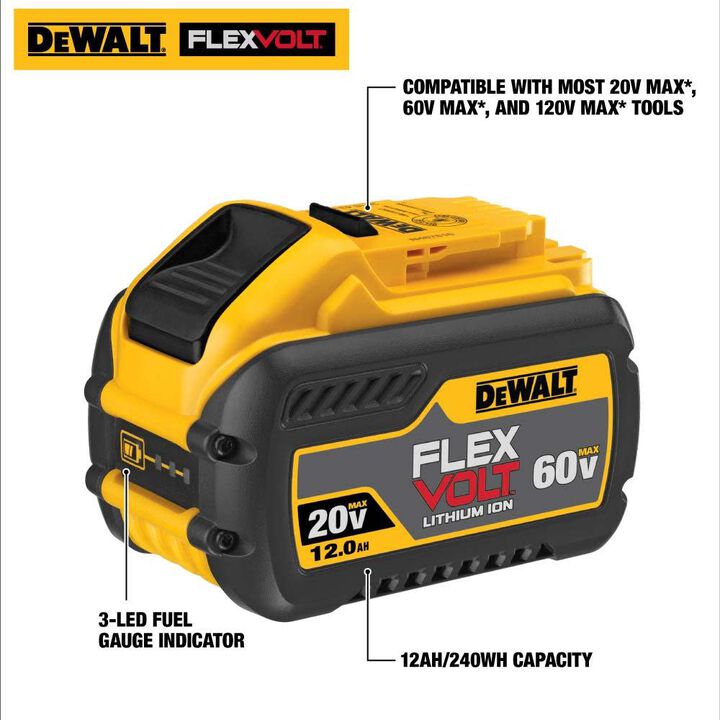 DeWalt DCB612 20V/60V MAX FLEXVOLT 12Ah BATTERY