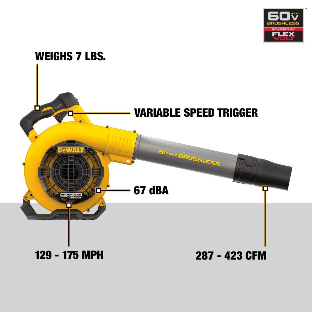 DeWalt DCBL770B DEWALT 60V MAX HANDHELD BLOWER BARE