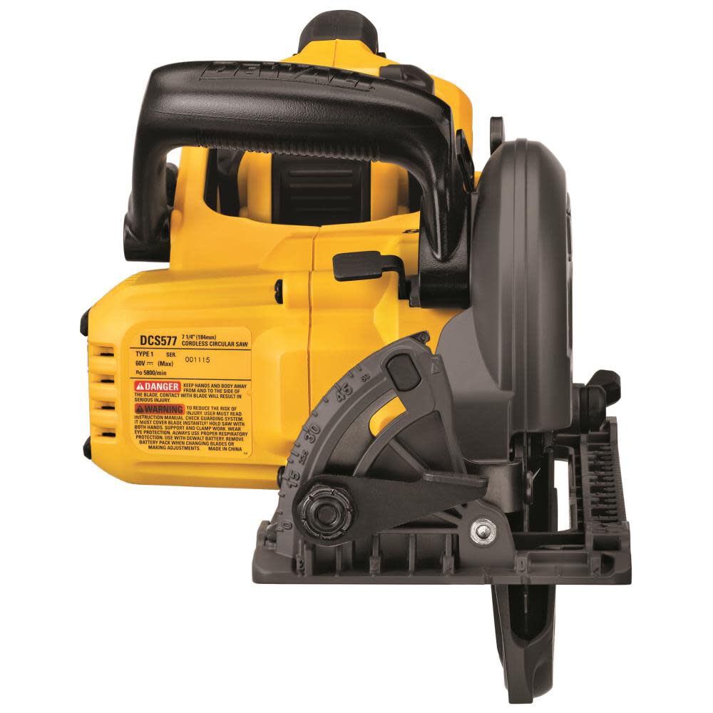 DeWalt DCS577X1 60V 7-1/4IN WORM DRIVE STYLE SAW KIT 9AH