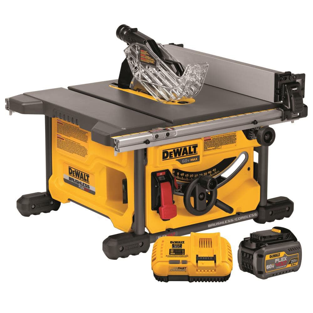 DeWalt DCS7485T1 60V MAX TABLE SAW W/BATTERY & CHARGER