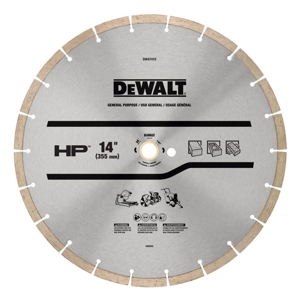 DeWalt DW47410 14IN SEGMENTED HP GENERAL PURPOSE