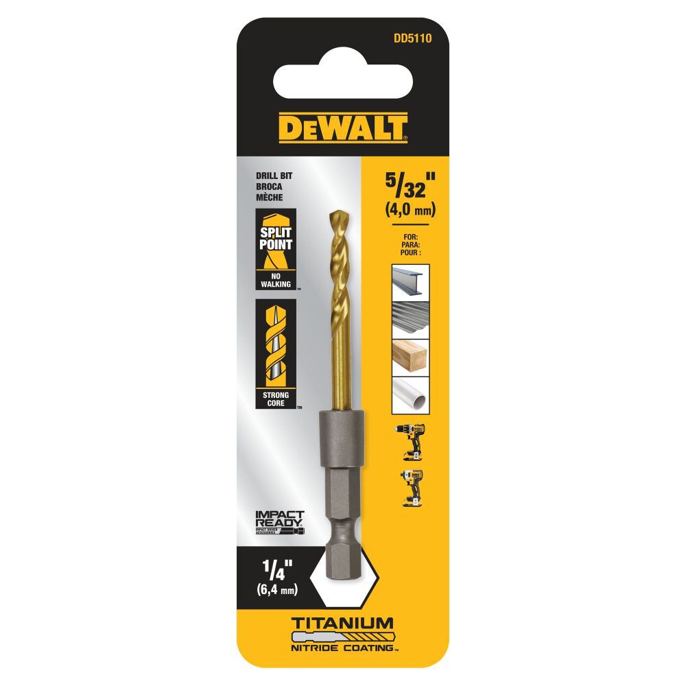 DeWalt DD5110 5/32 IN TITANIUM IR DRILL BIT