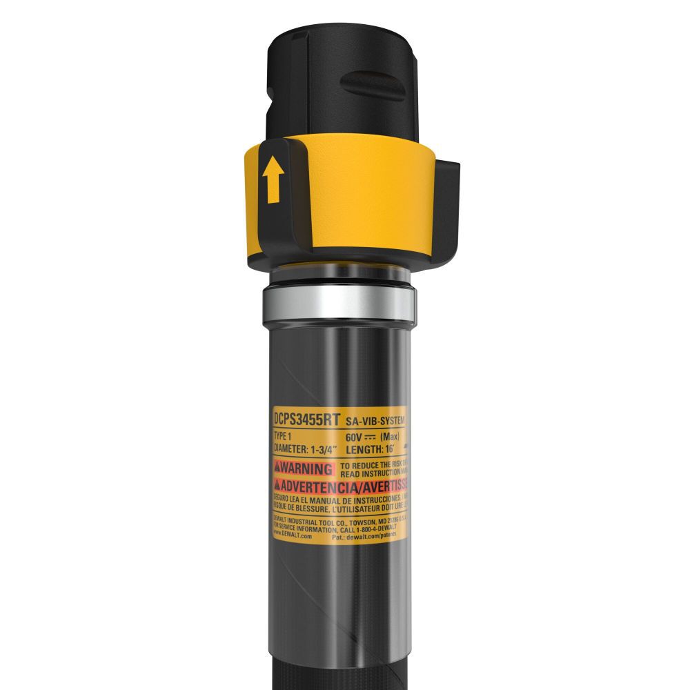 DeWalt DCPS3455RT Rubber Tip 1.75IN VIBRATOR HEAD-16FT SHAFT
