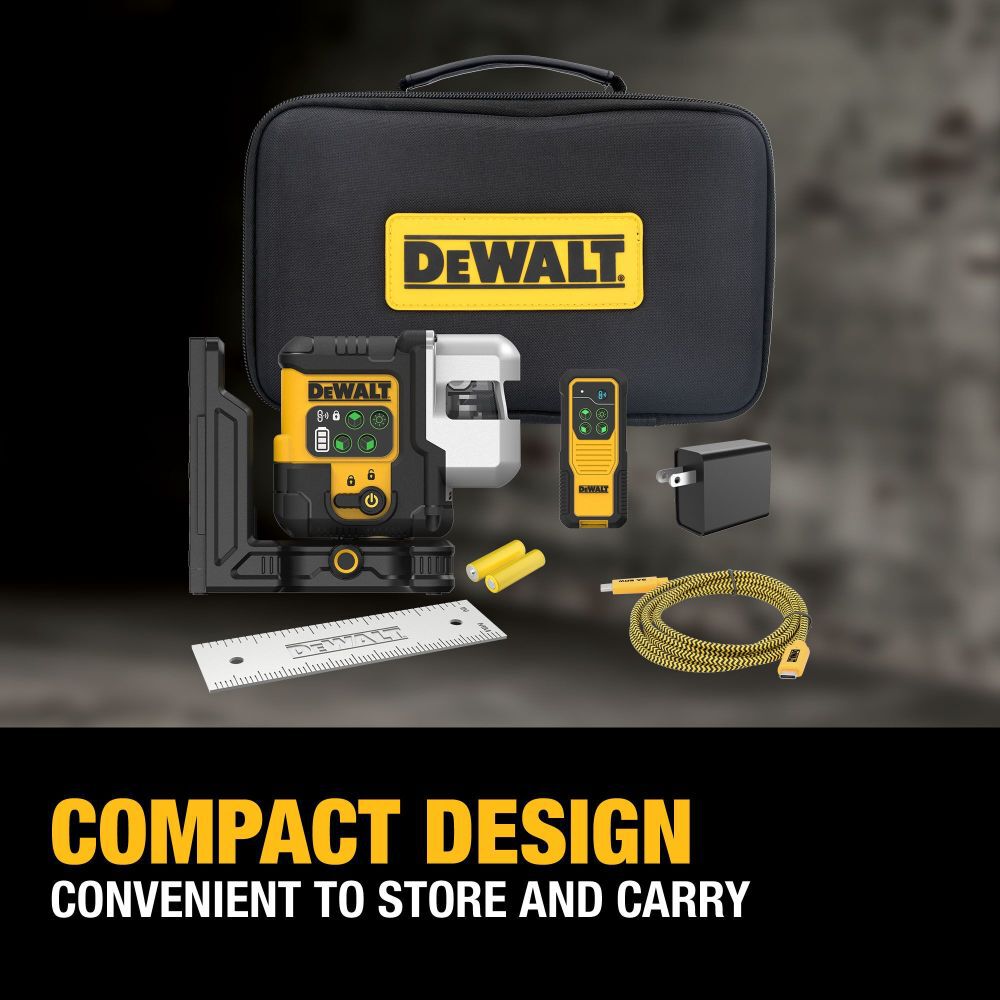 DeWalt DCLE14301G DEWALT RECHARGEABLE 3 PLANE LASER w./ CH