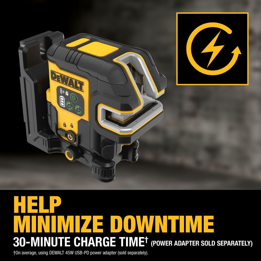 DeWalt DCLE14251GB DEWALT RECHARGEABLE 5 SPOT COMBO LASER