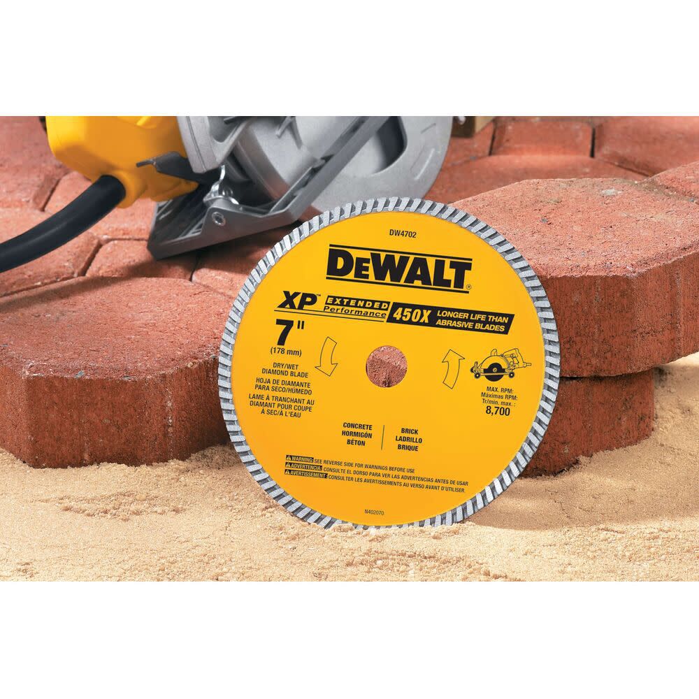 DeWalt DW4702 7IN DRY CUT DIAMOND WHEEL