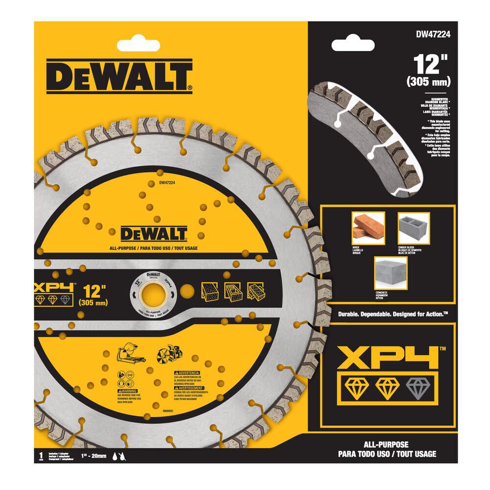 DeWalt DW47224 12IN SEGMENTED XP4 ALL PURPOSE