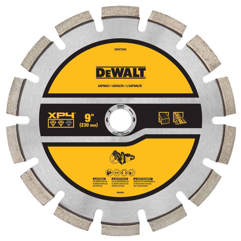 DeWalt DW47944 9IN SEGMENTED XP4 ASPHALT