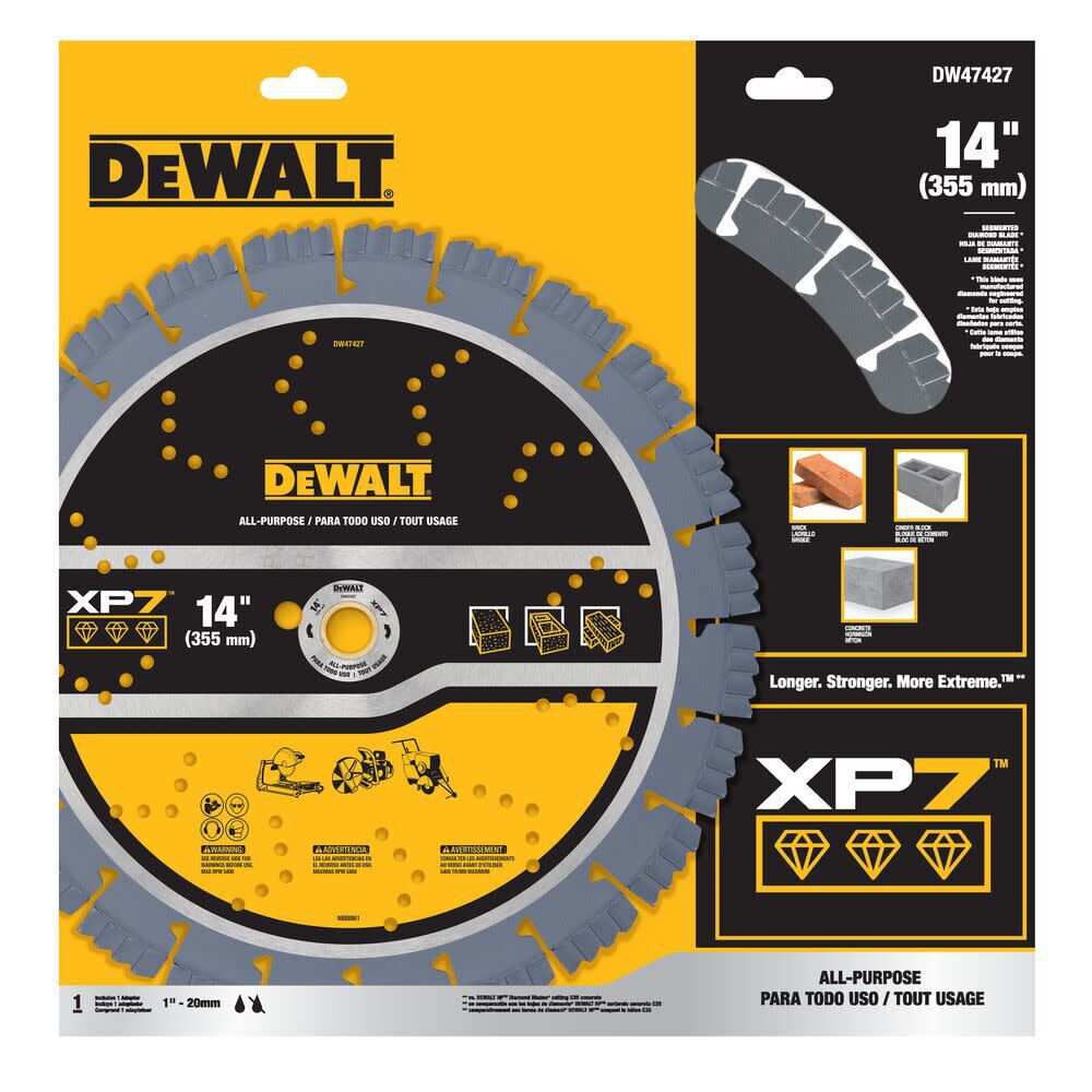 DeWalt DW47427 14IN SEGMENTED XP7 ALL PURPOSE
