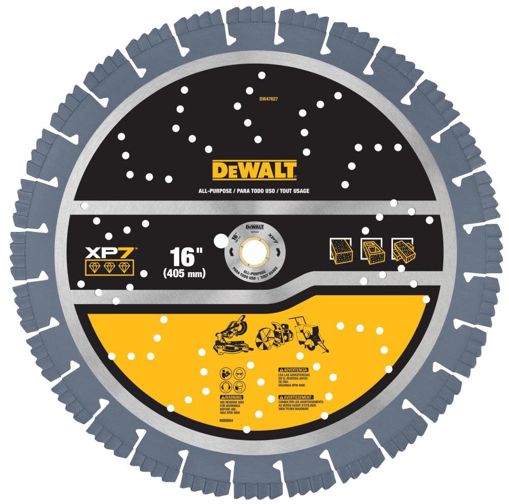 DeWalt DW47627 16IN SEGMENTED XP7 ALL PURPOSE
