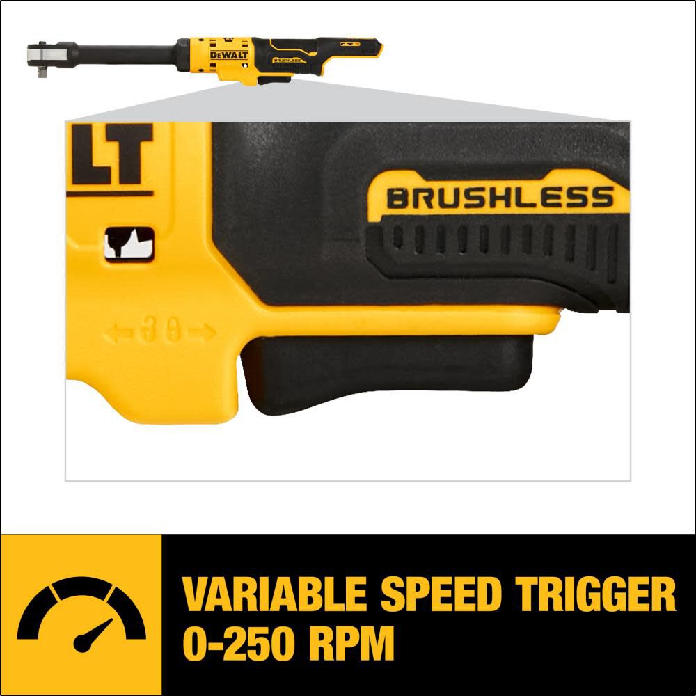 DeWalt DCF503EB 12V 3/8 BL COMPACT EXTENDED HEAD RATCHET