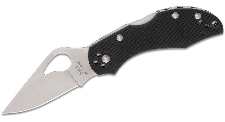 Spyderco Byrd Robin 2 Black G-10 - PlainEdge (BY10GP2)