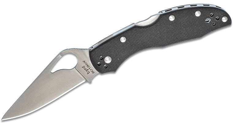Spyderco Byrd Meadowlark 2 G-10 Black - PlainEdge (BY04GP2)