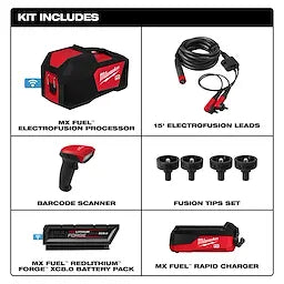 Milwaukee MXF545-XC MX FUEL™ Electrofusion Processor