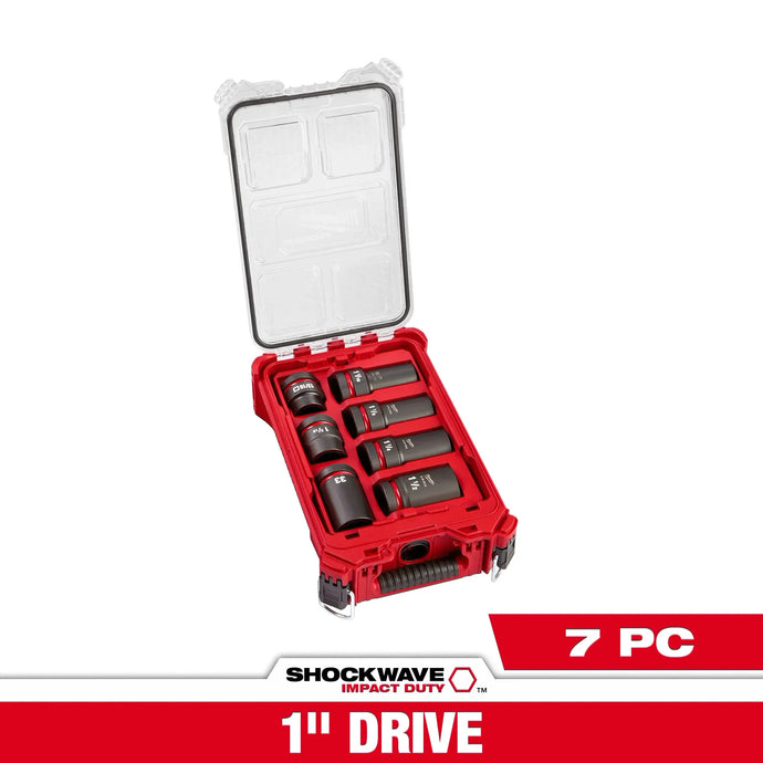 Milwaukee SHOCKWAVE™ Impact Duty 1” Drive 7PC MM & SAE 49-66-7840