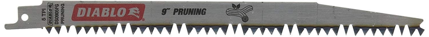 DIABLO DS0905FG5 9 In. fleam Ground Recip Blade for Pruning (5 pk)