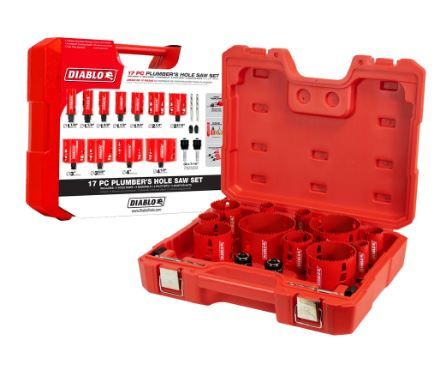 DIABLO DHS17SPL 17 PC PLUMBER'S HOLE SAW SET