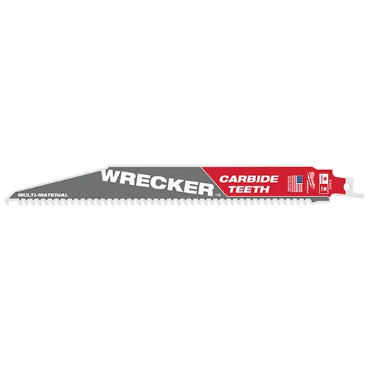 MILWAUKEE 48-00-5242 9" WRECKER SAWZALL BLADE W/ CARBIDE TEETH 1PK