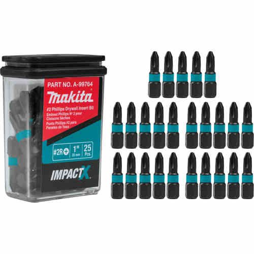 MAKITA A-99764 #2 PHILLIPS DRYWALL INSERT 25PK