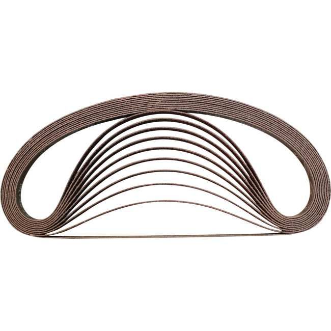 MAKITA A-34453 3/8" x 21" Abrasive Belt, 60 Grit 10/pk