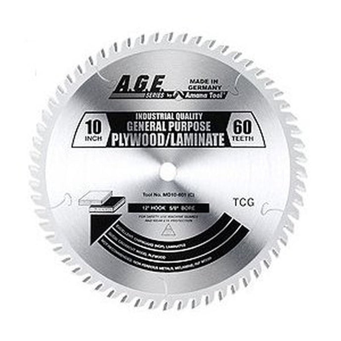 A.G.E MD10-601C 10" PLYWOOD/LAMINATE BLADE B=5/8" 60T TCG