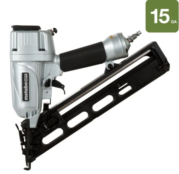 Metabo NT65MA4M HPT 2-1/2-in 15-Gauge Pneumatic Angled Finish Nailer