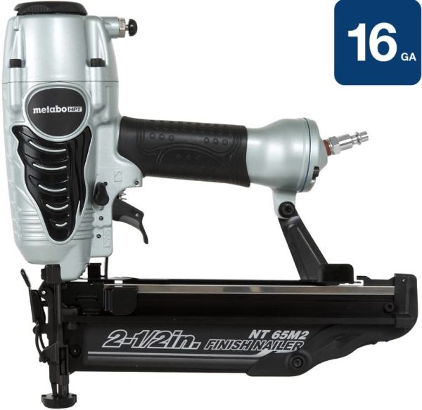 Metabo NT65M2SM HPT 2-1/2-in 16-Gauge Pneumatic Straight Finish Nailer