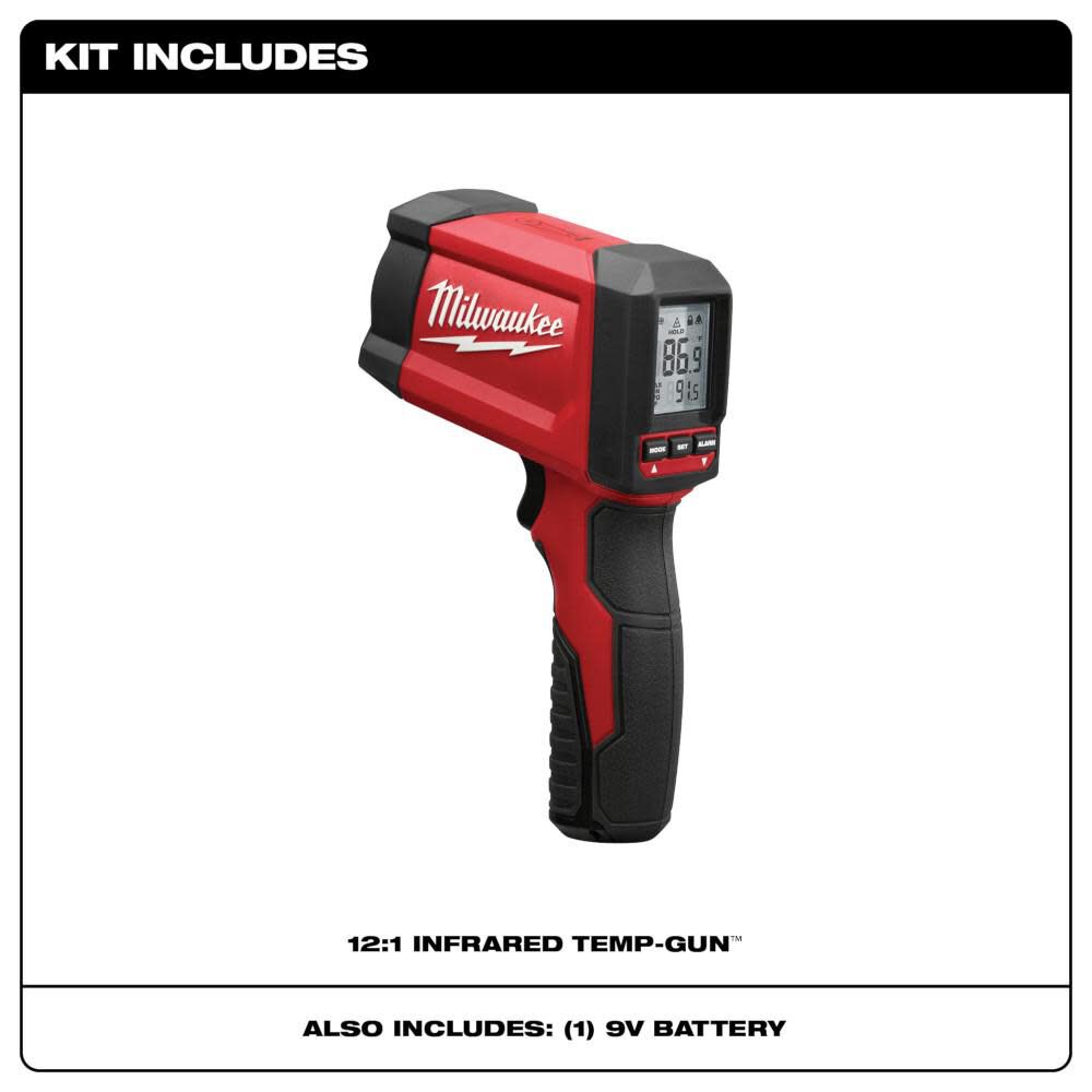 Milwaukee 2268-20 12:1 Infrared Temp-Gun™